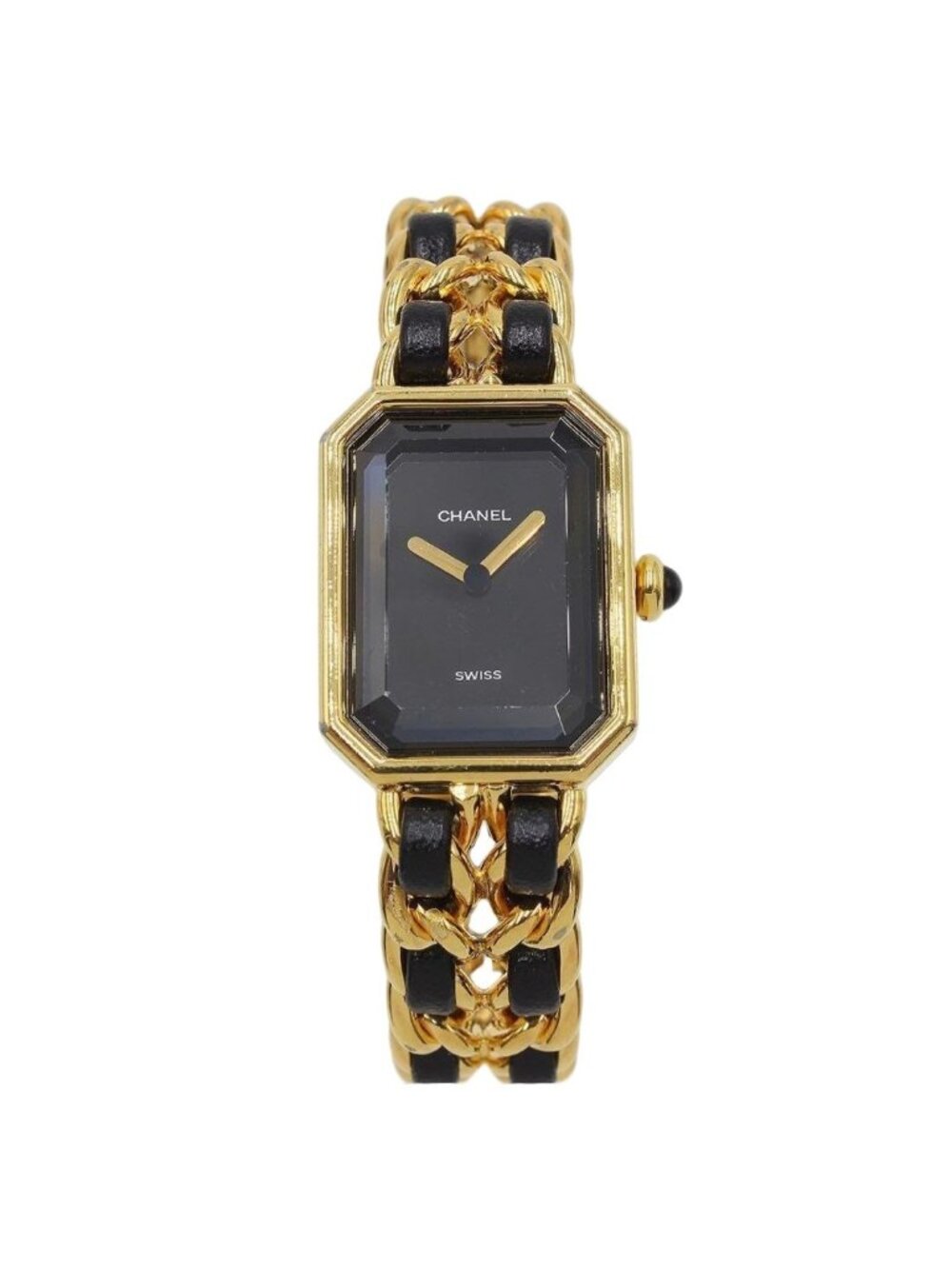 Chanel Premiere M Leather Chain Watch